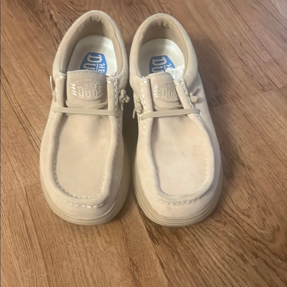 Hey Dude  Cream Shoes
